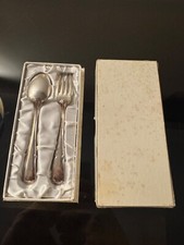 Couverts de baptême en métal