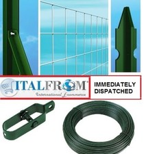25mt Kits grillages-galvanisé soudé un grillage-T poteaux de clôture+accessoires