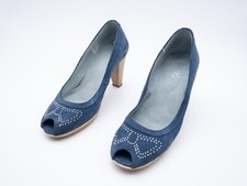 Kickers Femmes Pompes Talons Hauts Chaussures Bleu Taille 39 EU Art 16757-30