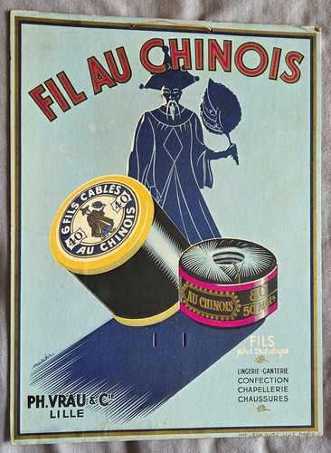 Carton publicitaire ancien