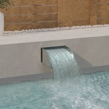 Cascade Fontaine Piscine Étang Jardin Terrasse Extérieur Acier Inoxydable vidaXL