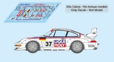 Autocollants Porsche 911 GT2 evo Le Mans 1996 37 1:32 1:43 1:24 1:18 fente ca...