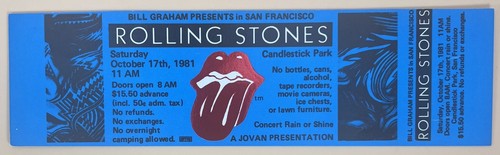 Rolling stones 1981 billet - stones,