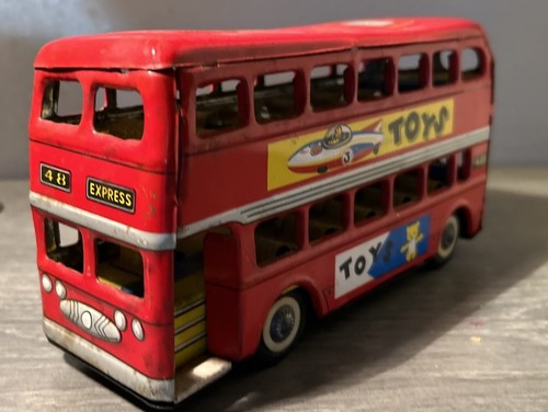 Bus ancien friction tôle - ancien,