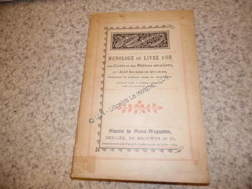 1894 ménologe livre or - livre, d'or