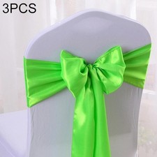 3 présidences de cérémonie de mariage PCS en tissu satin chaise Archi noeud D