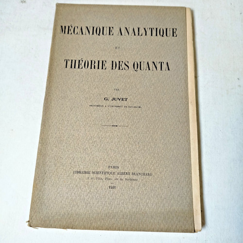 Mécanique analytique - mécanique, &