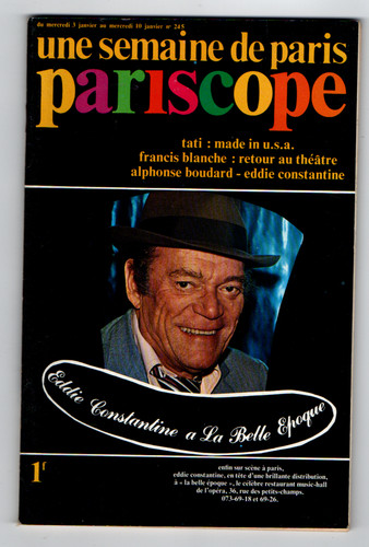 Pariscope 245 1973 eddie - ►pariscope, n°245-1973-eddie
