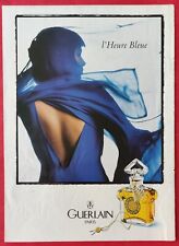 Publicité de presse: Parfum L'HEURE BLEUE de GUERLAIN Paris