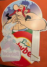 UDERZO GOSCINNY RARE PLV PUBLICITAIRE VITROPHANIE ASTERIX BABYBEL 2002 ETAT NEUF