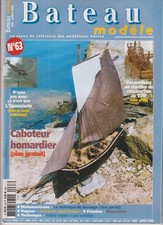 BATEAU MODELE N°63 PLAN : CABOTEUR HOMARDIER & HELICE TRIPALE / CONSTR CHANTIER