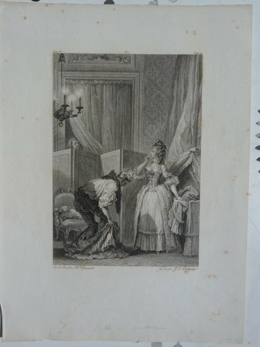 Gravure libertine cocu - libertine.,