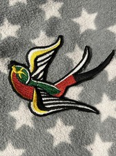 écusson patch, Oiseaux, Hirondelle, ￼ thermocollant COUTURES