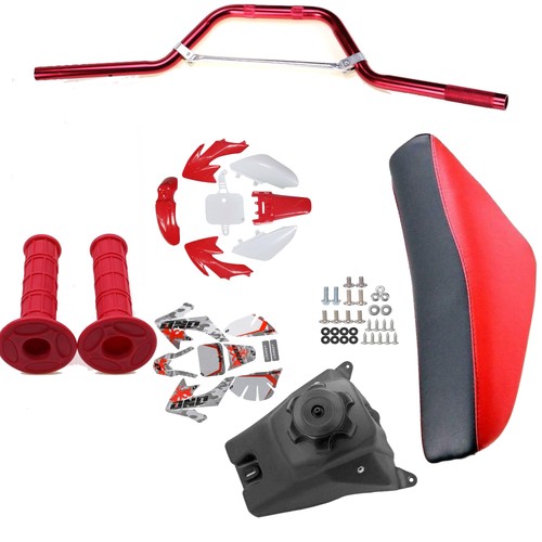 Red pit bike - red,