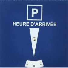  Disque Horaire Stationnement Parking Zone Bleue Heure Arrivée avec Gratte givre