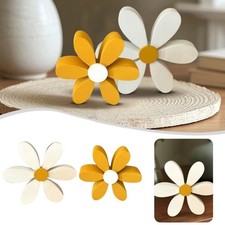 Ornement 3D marguerite en bois