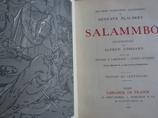 Salammbo / Gustave Flaubert / Librairie de France 1922 / illustré Lombard