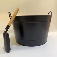 Seau à cendres en métal, pot