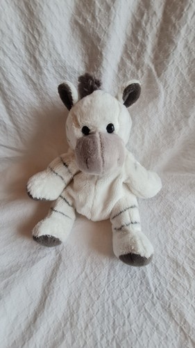 Peluche doudou zèbre - zèbre, blanc