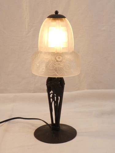 Lampe art deco fer forgé - en,