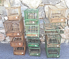 cages oiseaux anciennes en bois N°10 / 11 / 12 / 13 et 14