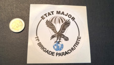 Autocollant/Sticker  Armée ETAT MAJOR  11é BRIGADE PARACHUTISTE