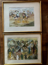 JOLIE PAIRE D'AQUARELLES