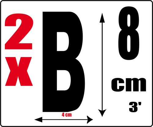 Lot lettres sticker - 2, [b]