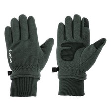 Gants De Vélo Femme Pleine Main Pour Mountain Biking Double Polar Fleece Gris