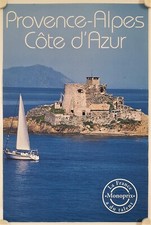 Affiche Tourisme France PROVENCE ALPES COTE D'AZUR 
