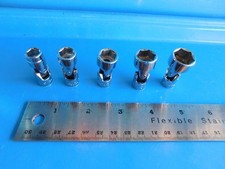 NEUF, MAC TOOLS 1/4 DR. SAE universelle, 5/16,3/8,7/16,1/2,9/16 po. ,LOT DE 5, NEUF