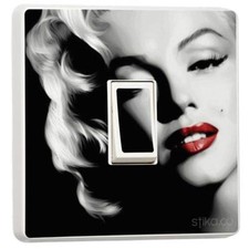 Marilyn Monroe Interrupteur Autocollant Housse Vinyle Peau Par stika.co