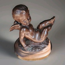 Joli Petit Bronze "Putti" D'