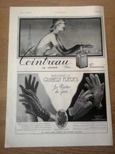 Publicité 1938 COINTREAU Jean Adrien Mercier/Gants GUIBERT/Chapeau MOSSANT 2423