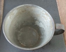 ?★Quart tasse  Francais model 1865- 14/18 WW1 poilu Chiffre 9 sur Le Fond ?★