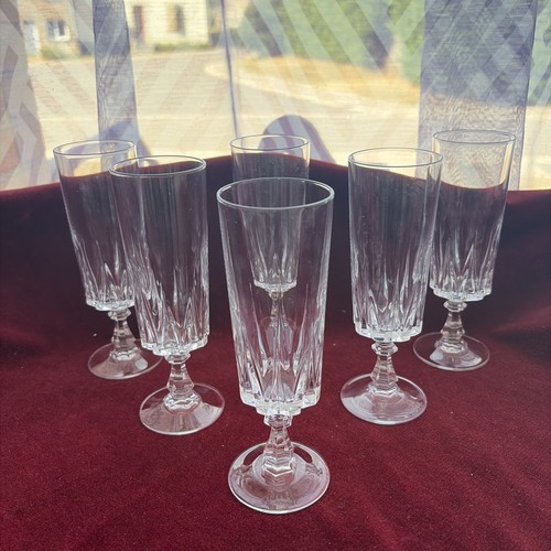 Flûtes champagne cristal - 6,