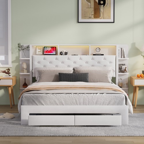 Lit double 160x200 - 160x200, avec