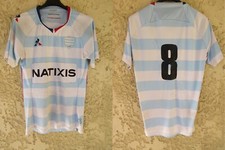 Maillot rugby RACING PARIS n°8 LE COQ SPORTIF shirt jersey M