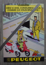 Peugeot scooter ST 50 L  prospectus dépliant brochure +  tarif années 80
