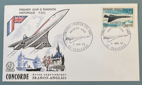 Concorde fdc premier - concorde, jour
