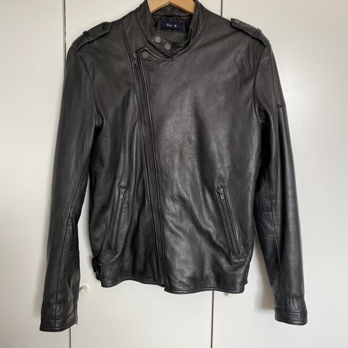 Veste noire cuir - veste, de