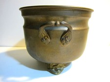 Antique Footed Solid Brass