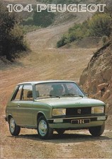 Catalogue brochure Peugeot 104