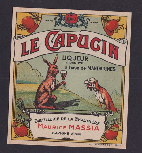 Ancienne étiquette alcool - ancienne,
