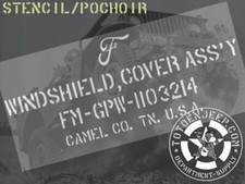 POCHOIR STENCIL MARQUAGE BACHE