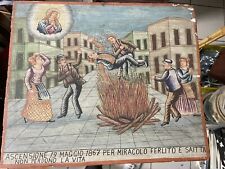 EX-VOTO Peint Sur Bois