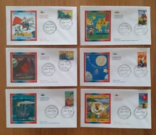 Lot 6 Enveloppes 1er jour Offset : Les voyages extraordinaires JULES VERNES 2005