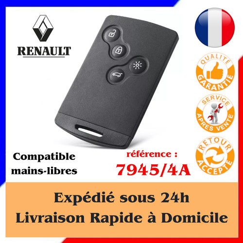 Carte clé vierge - vierge, renault