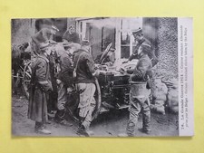 CPA GUERRE 1914 CUISINE ROULANTE ALLEMANDE Prise par les Belges German Kitchen
