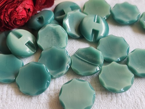 Lot boutons vintage bleu - lot,